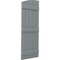 Ekena Millwork Americraft 5-Board (3 Batten) Wood Joined Board-n-Batten Shutters w/Ellipt Top, ARW401BE518X77CHH, PR ARW401BE518X77CHH - alternate 3
